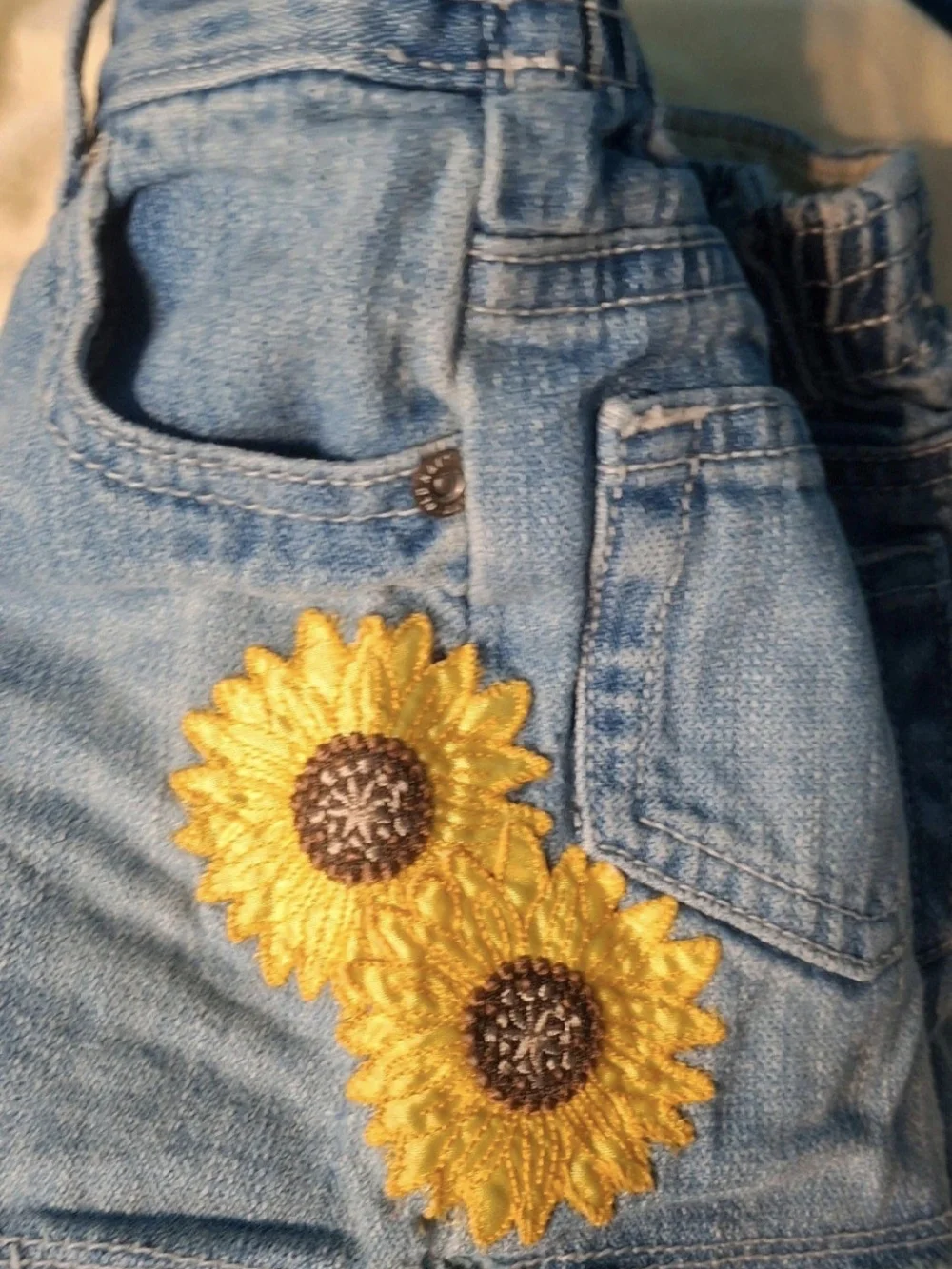Old Navy Light Blue Denim Skirt